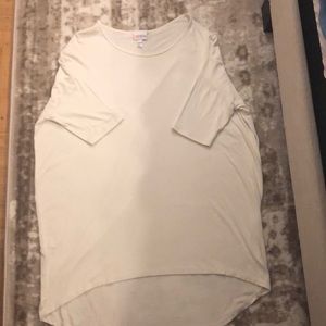 White LulaRoe Irma Size Medium